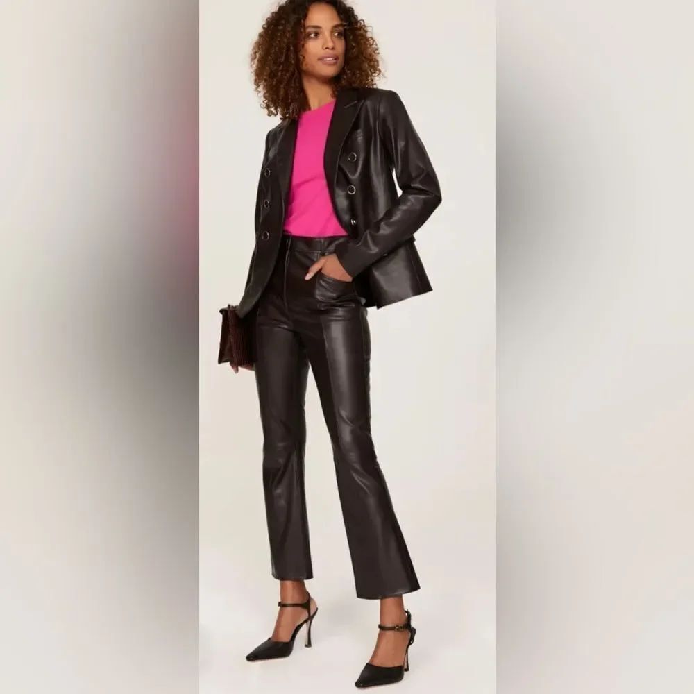 Milly Hellena Faux Leather Pants Sizeโ24